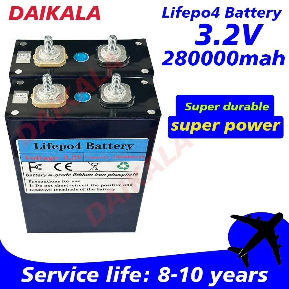 Renewable Energy House - NEW 3.2V 280AH LiFePO4 Battery Rechargeable
