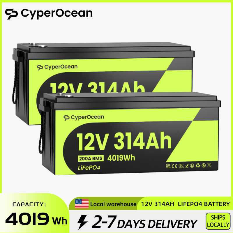 CyperOcean 2 Packs 12V 314Ah L - Renewable Energy House avaliação e preço