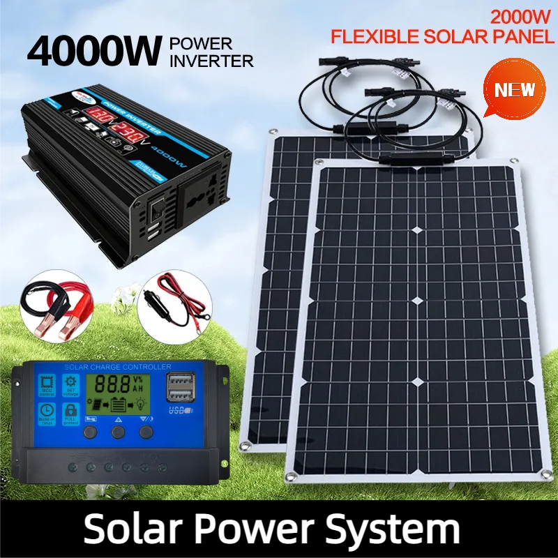 2000W Solar Energy System 110V - Renewable Energy House avaliação e preço